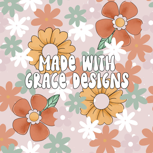 Retro Flowers Seamless File